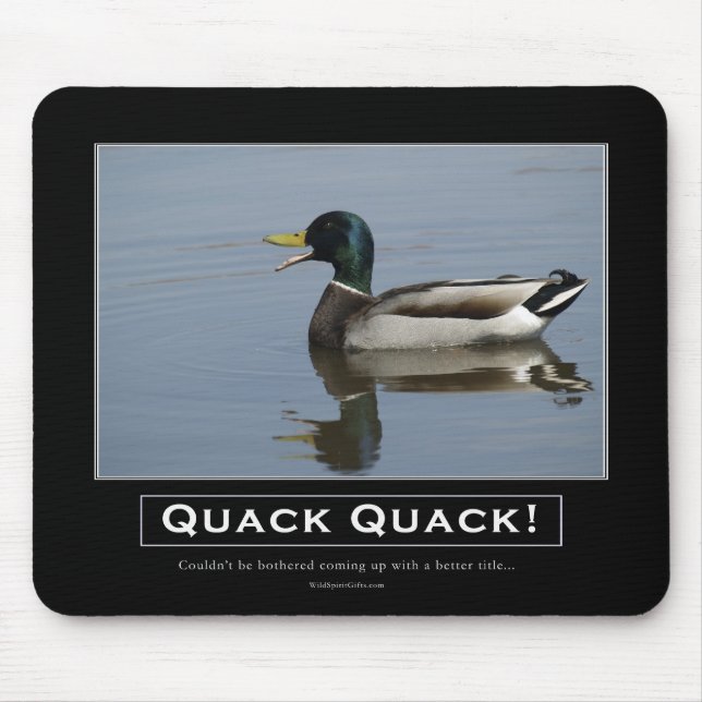 Demotivationspenden von Mallard Duck Mousepad (Vorne)