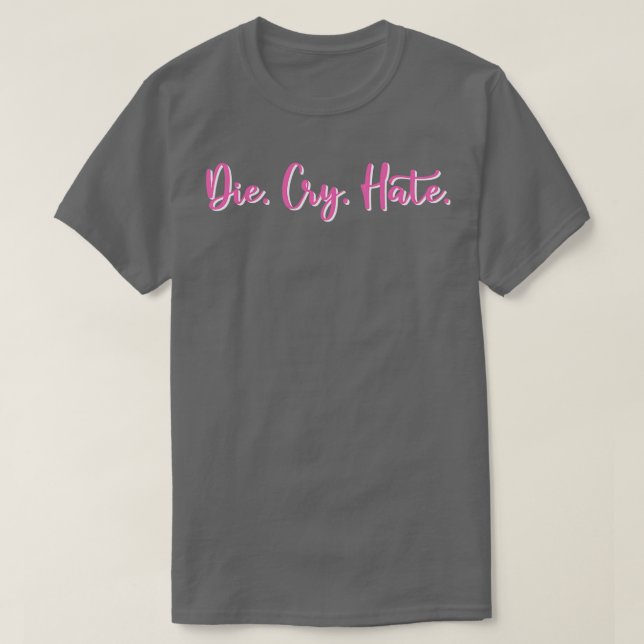 Demotivziffer Die den weißen Schatten des Hasses w T-Shirt (Design vorne)