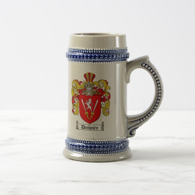 Dempsey Coat of Arms Stein / Dempsey Familienwappe Bierglas (Rechts)