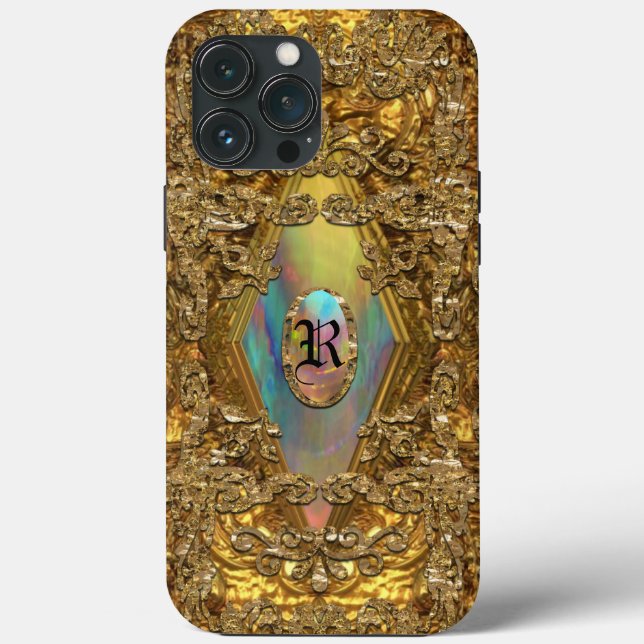 Dempsey Elegant Chic Monogramm  Case-Mate iPhone Hülle (Rückseite)