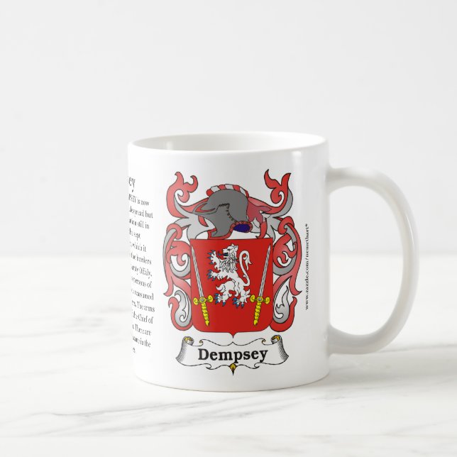 Dempsey Familien-Wappen Tasse (Rechts)