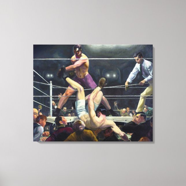 Dempsey und Firpo | George Bellows | Leinwanddruck (Vorderseite)