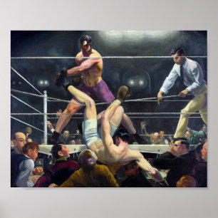 Dempsey und Firpo George Bellows Poster