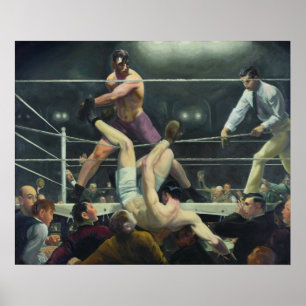 Dempsey und Firpo, George Bellows Poster