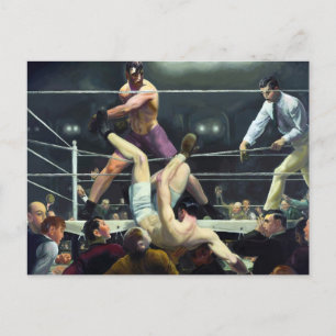 Dempsey und Firpo von George Bellows Postkarte