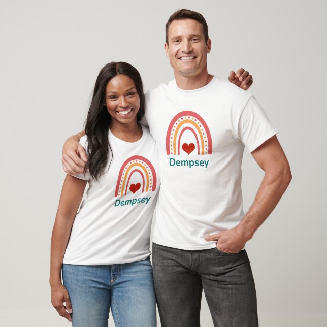 Dempsey Vintag Boho Rainbow T-Shirt (Unisex)