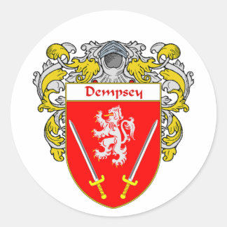 Dempsey Wappen (überzogen) Runder Aufkleber