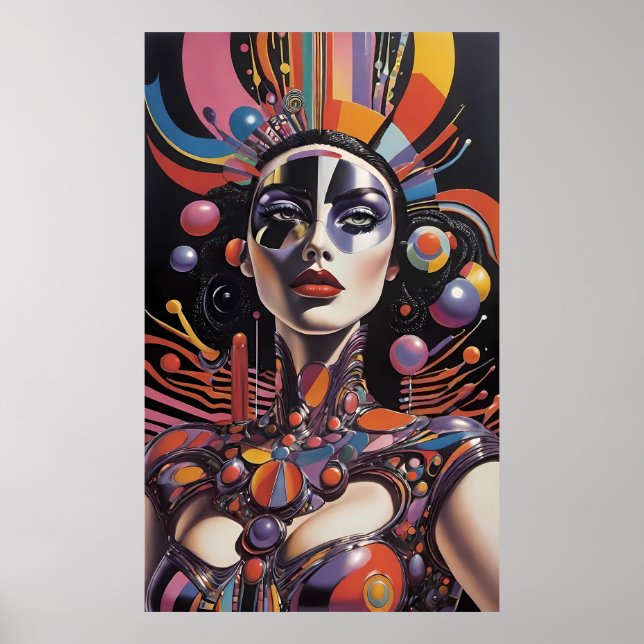 Demure AF - Ken Gage Surreal Art Poster (Vorne)