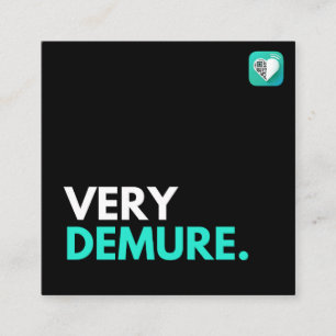 DEMURE QUADRATISCHE VISITENKARTE