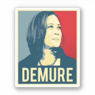 Demure und Mindful Kamala Harris Aufkleber