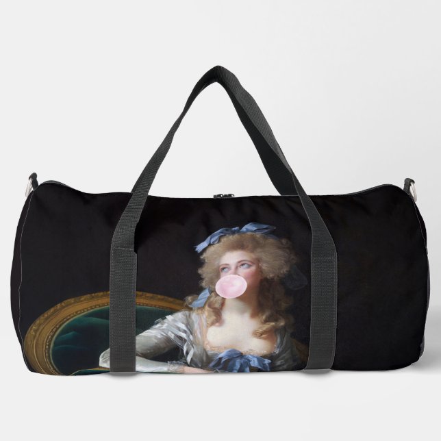 Demure with Pink Bubble Gum Duffle Bag (Vorderseite)