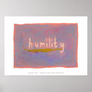 Demut - frische, farbenfrohe Malerei Poster