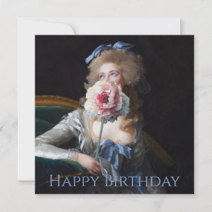 Demut mit rosa Peony Happy Birthday Karte