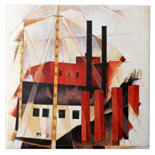 Demuth - Piano Mover's Holiday, Fine Art Malerei Fliese