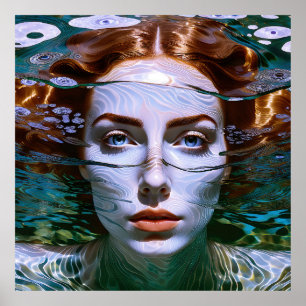 "Den Atem halten" - Frauen im Wasser Poster