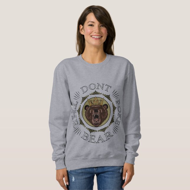 Den Bären nicht werfen Sweatshirt (Vorne ganz)