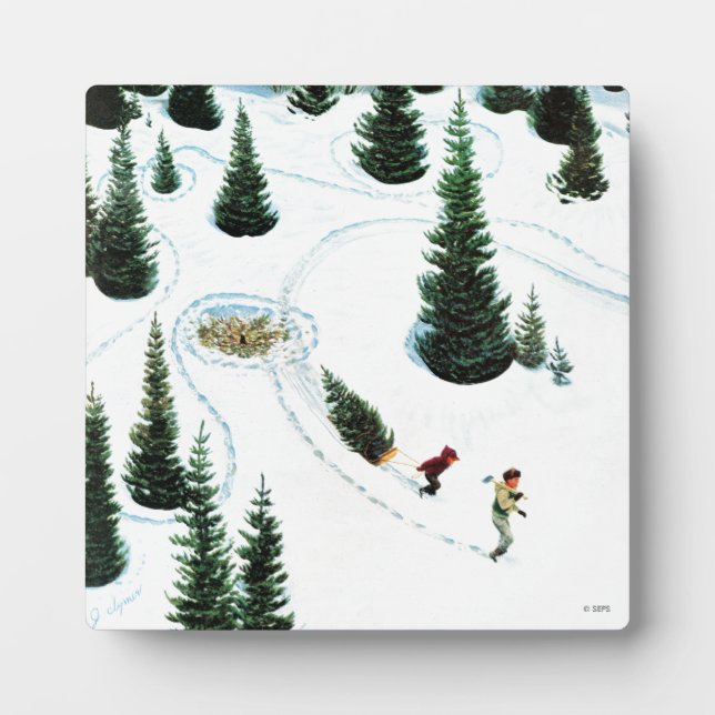 Den Baum abschneiden Fotoplatte (Vorderseite)