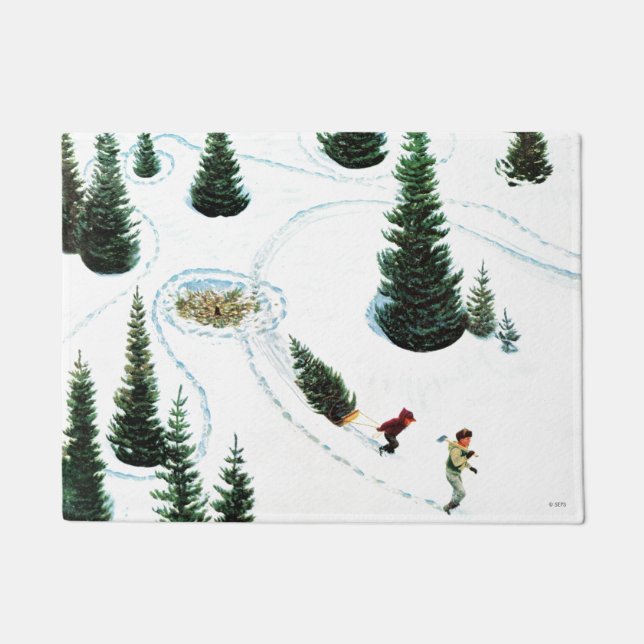 Den Baum abschneiden Fußmatte (Vorderseite)