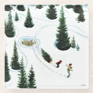 Den Baum abschneiden Glasuntersetzer