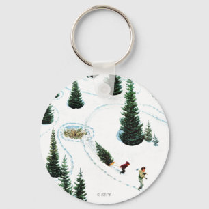 Den Baum abschneiden Schlüsselanhänger