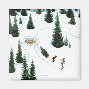Den Baum fällen Magnet