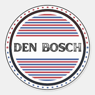 Den Bosch City Pride Emblem – Niederländische Iden Runder Aufkleber
