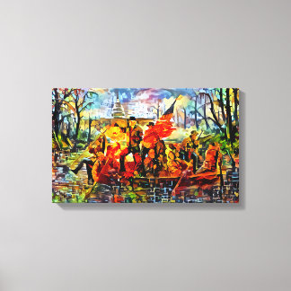 Den Delaware vor den Kopf stoßen Leinwanddruck