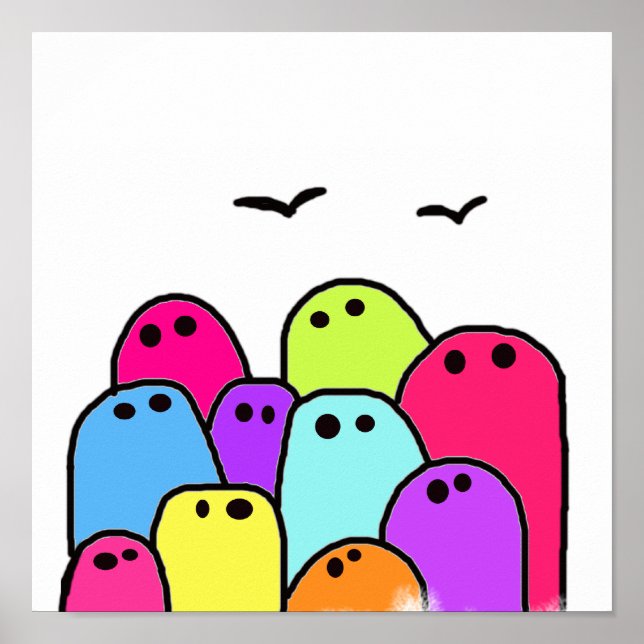 den Druckknopf Poster (Vorne)