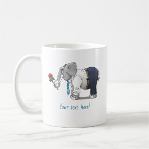 Den Elefanten Frohen Valentinstag Kaffeetasse