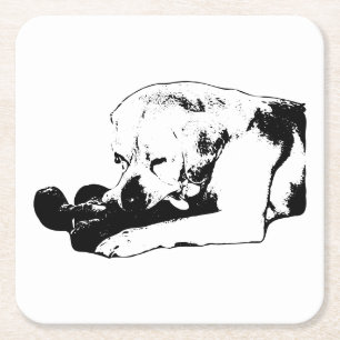 Den Favoriten durchwursteln Rechteckiger Pappuntersetzer