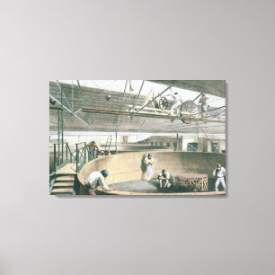 Den Fernschreiber umwickelnd, verkabeln Sie in den Leinwanddruck