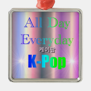 Den ganzen Tag über, jeden K-Pop Ornament Aus Metall