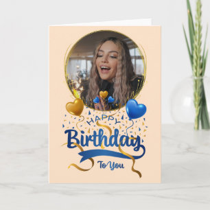 Den Geburtstag von Happy an Ihre geklappte Karte a