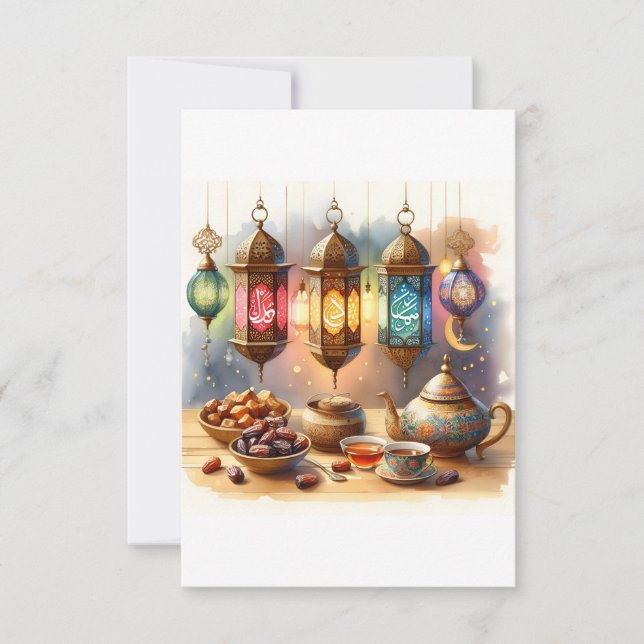 Den Geist Ramadans verkörpern Dankeskarte (Vorderseite)