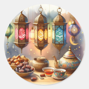 Den Geist Ramadans verkörpern Runder Aufkleber