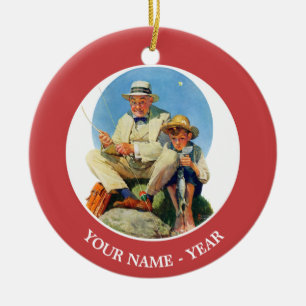 Den Großen Fangen Keramik Ornament