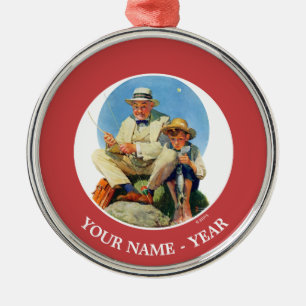Den Großen Fangen Silbernes Ornament
