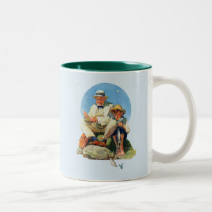 Den Großen Fangen Zweifarbige Tasse
