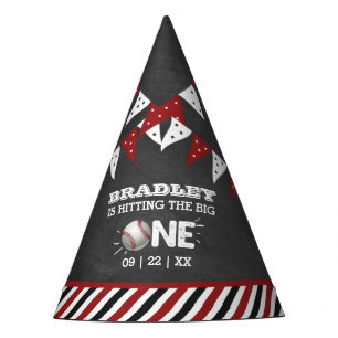 Den Großen treffen   Baseball 1. Geburtstag Partyhütchen