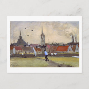 Den Haag mit Nieuwe Kerk, Van Gogh Fine Art Postkarte