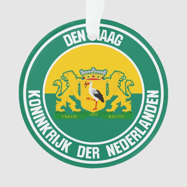 Den Haag Round Emblem Ornament (Vorderseite)