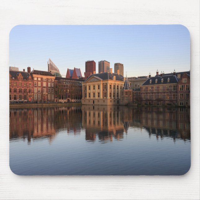 Den Haag Skyline in den Niederlanden Mousepad (Vorne)