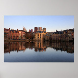 Den Haag Skyline in den Niederlanden Poster