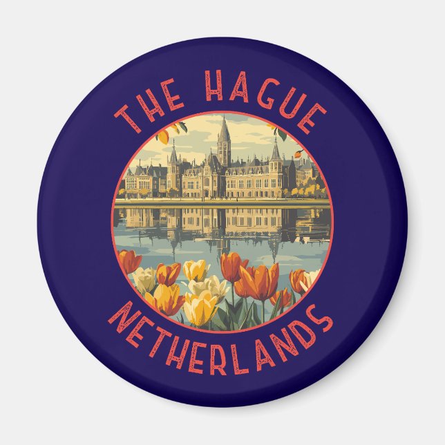 Den Haager Niederlande rückwärts gestörter Kreis Magnet (Vorne)