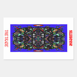 den Handel Rechteckiger Aufkleber