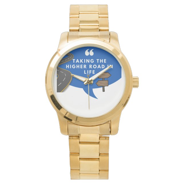 Den höheren Weg im Leben beschreiten Armbanduhr (Vorderseite)