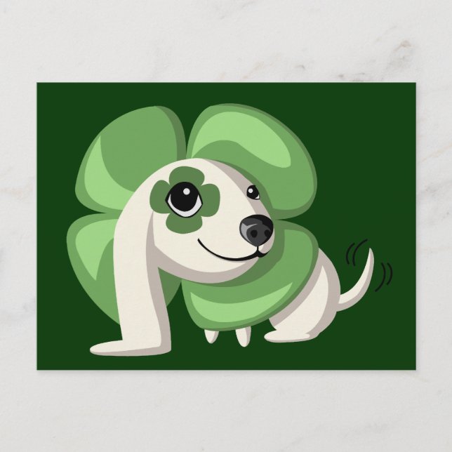 Den Hund schließen Postkarte (Vorderseite)