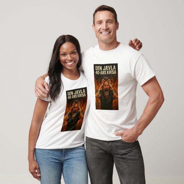 Den Jævla 40års krisa | AI Art T-Shirt (Unisex)