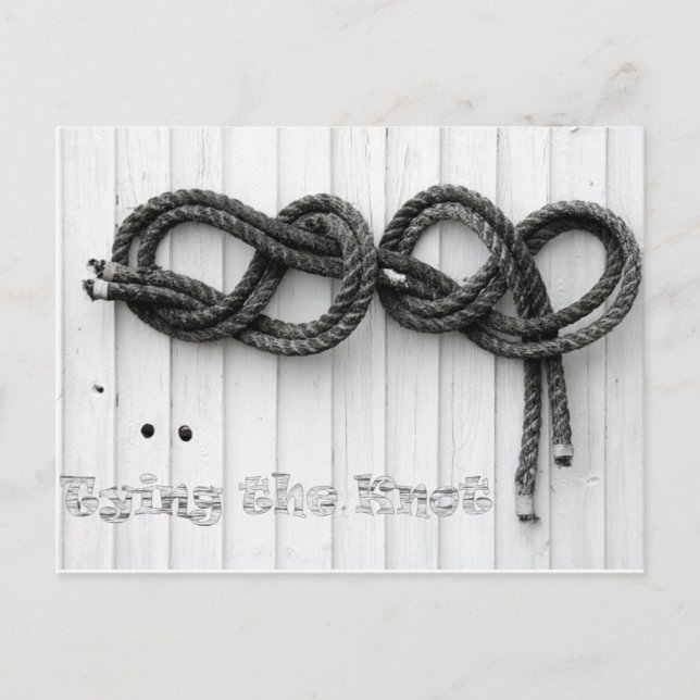 Den Knoten binden Postkarte (Vorderseite)