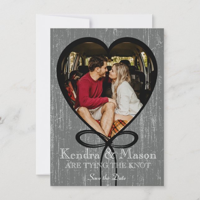 Den Knoten Save the Date binden (Vorderseite)